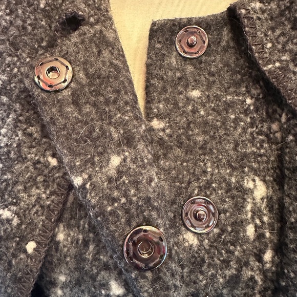 Cole Haan Signature Wool Blend Coat w/Scarf Collar Sz S - Picture 8 of 12